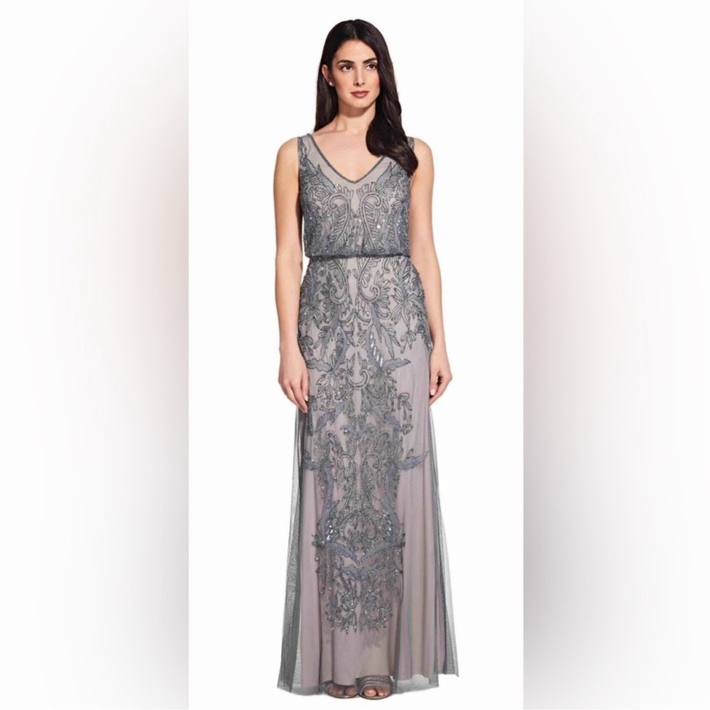 Adrianna Papell Beaded Gown